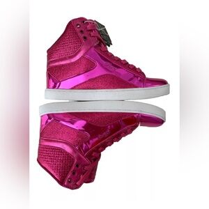 PASTRY  Pop Tart Fuschia Glitter High-Top Sneaker Dance Shoe for Women Size 8.5